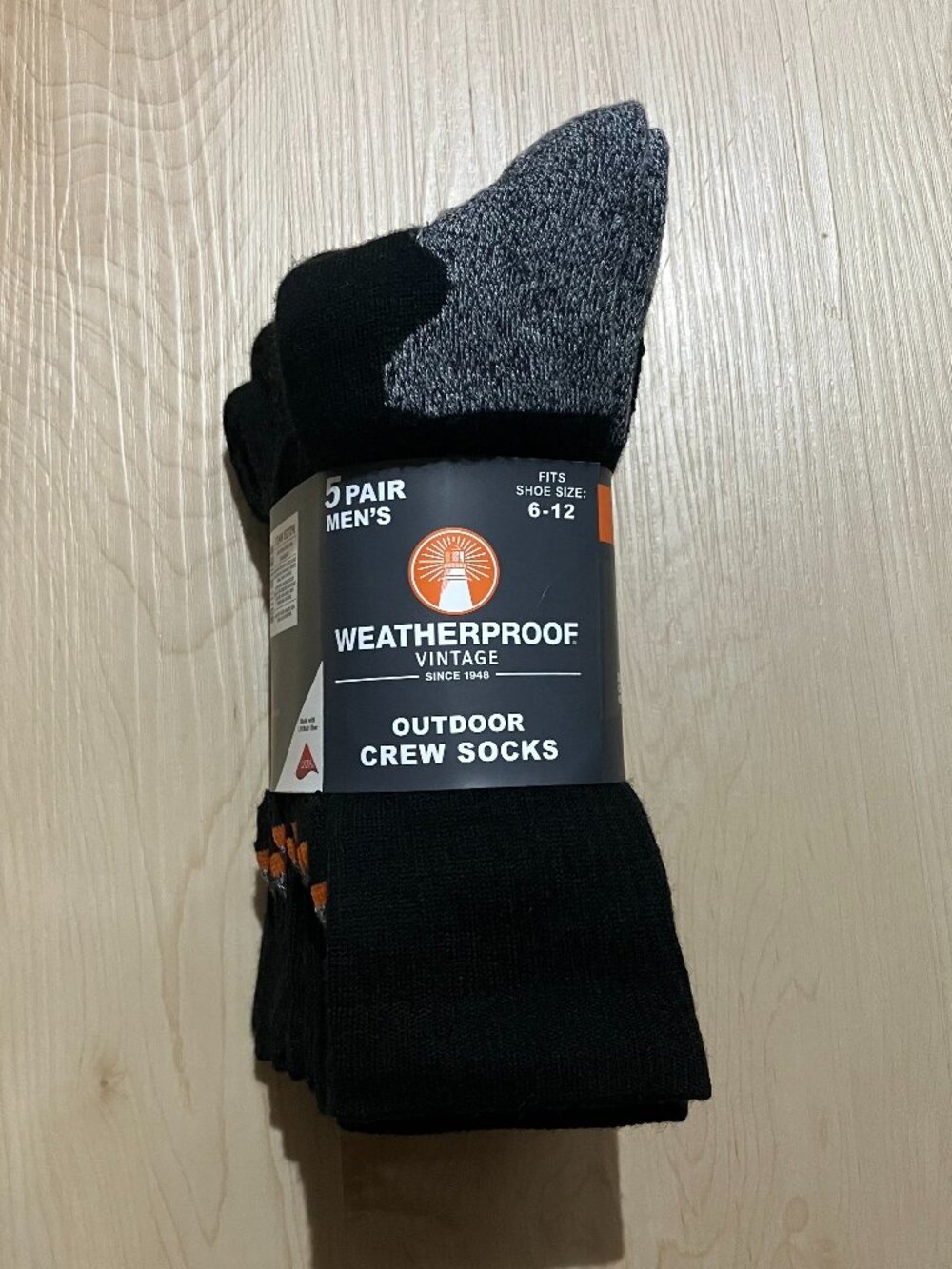 Weatherproof Men’s Wool Socks - 4 pack
